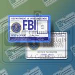 Custom FBI ID (SPN) – Commissioned Credentials.